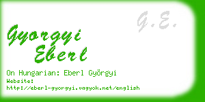 gyorgyi eberl business card